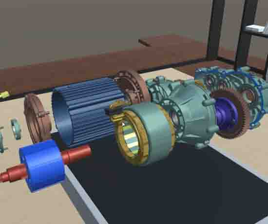 新能源汽車直流有刷電機(jī)VR3D教學(xué)軟件