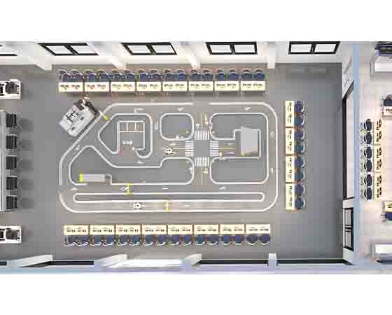 智能網聯車路協(xié)同仿真實訓沙盤
